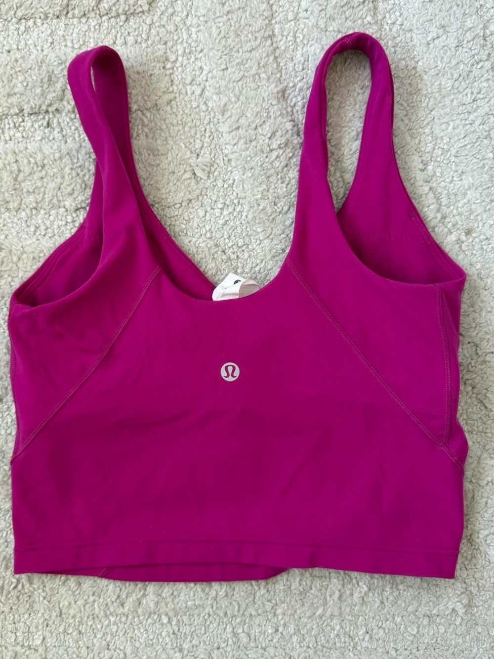 lululemon athletica Magenta Scoop Support Crop Top